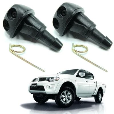 Set Nozzle Windshield Washer Spray For Mitsubishi Triton L200 Pickup 2006 - 2013 - Image 1 of 4