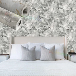Luxury Marble Silver Grey Wallpaper Metallic Swirls Abstract Art Glitter Texture - Picture 1 of 41