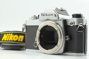 [Near MINT w/ Strap] Nikon FM Silver 35mm SLR Film Camera Body From JAPAN