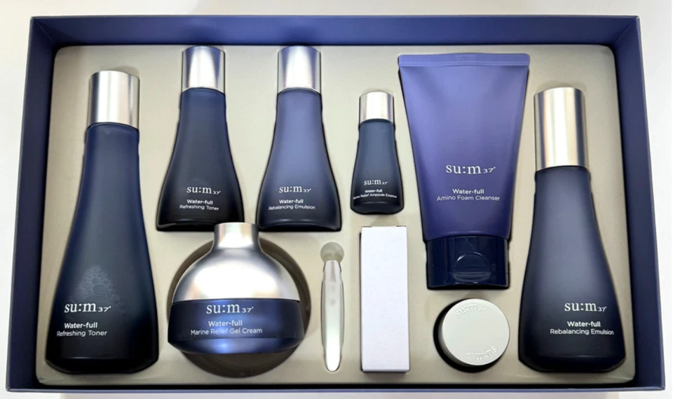 Sum37° Juego de 3 piezas lleno de agua para el cuidado de la piel (tóner, emulsión, crema)+@. K Beauty Foto 1 de 1