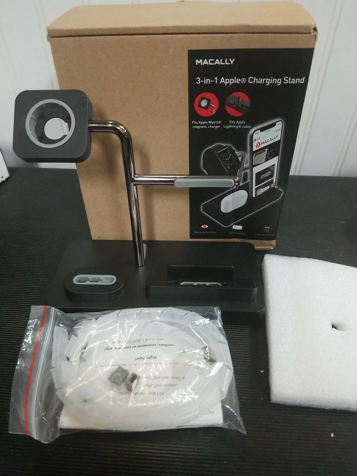 MACALLY 3-IN-1 APPLE CHARGING STAND  - Image 1 of 1