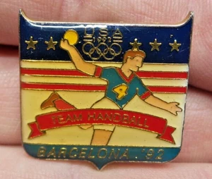 1992 USA BARCELONA TEAM HANDBALL OLYMPIC PIN #730 - Picture 1 of 7