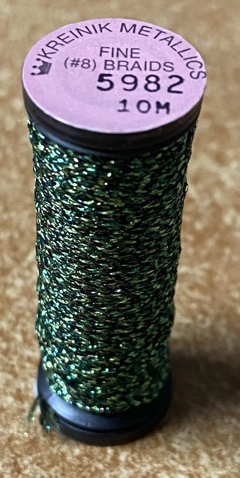 Kreinik #8 Fine Braid Metallic Choose Your Colors 10m  NEW - Image 1 of 1