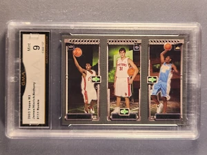 2003-04 Topps Matrix M3 #111 Lebron James Carmelo Anthony Rookie RC GMA 9 Mint - Bild 1 von 2