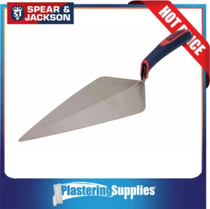 Spear & Jackson Broad Heel Brick Trowel 305mm Carbon Steel Blade SJ-555 - Picture 1 of 2