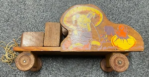 Toy Truck / Car / Wagon primitive wooden toy - Picture 1 of 9