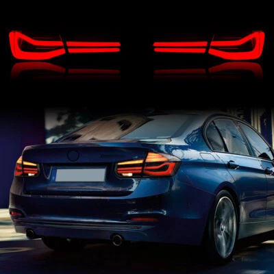 Luces traseras LED rojas estilo VLAND LCI para BMW F30 F35 2012-2018 sedán/F80 M3 Foto 1 de 4
