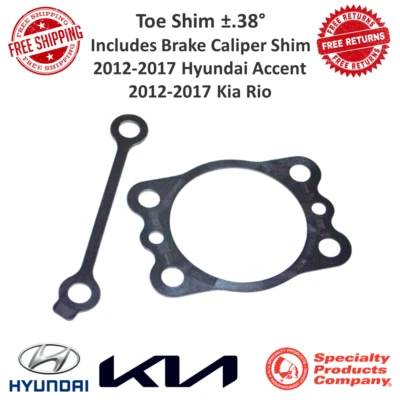SPC Performance Toe Shim +/- 38 Degree for 12-17 Hyundai Accent & Kia Rio #71073 - Image 1 of 4