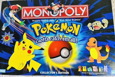 Vintage Retro Hasbro Pokemon Collector's Edition Monopoly Game 41357 COMPLETE! ￼ - Image 1 of 4