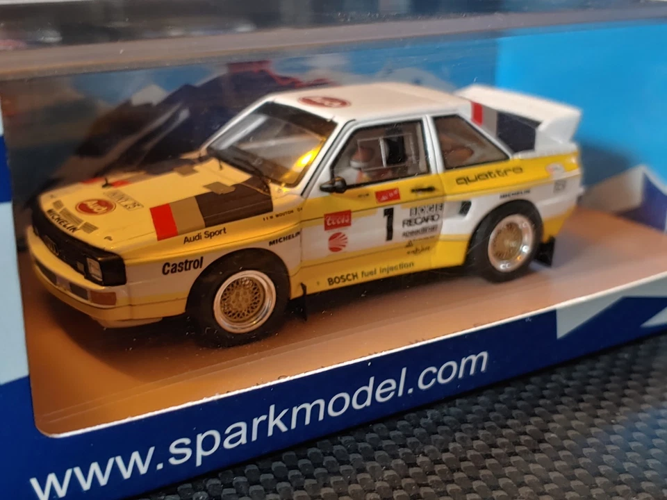 Spark Model 44pp85 AUDI QUATTRO S1 M. Mouton WINNER PIKES PEAK 1986 - 1:43 Rare - Immagine 1 di 4