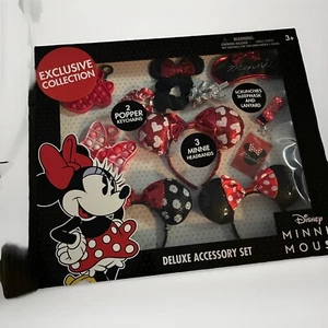 DISNEY - MINNIE MOUSE DELUXE ACCESSORY SET Vacation Dress Up Headbands Poppers - Picture 1 of 2