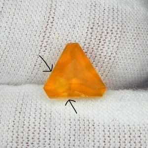 1.5ct Precious Fire Opal Natural Earth Mined Unheated Broken Trillion Ethiopia - Picture 1 of 4