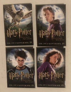 Harry Potter Gefangener von Askaban DVD 4 Pin Set 2,5” x 3,5” Neu aus altem Lagerbestand - Bild 1 von 2