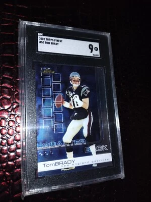 Tom Brady 2002 Topps Finest #50 SGC 9-- Patriots - Image 1 of 4