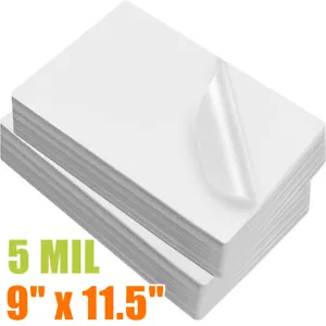 Paquete de 200 bolsas laminadoras térmicas de 5 mil 9"" x 11,5"" hojas laminadoras tamaño letra - Imagen 1 de 12