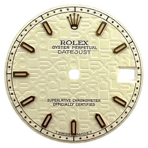 Originale Rolex Oyster Perpetual Datejust 31 mm quadrante avorio e oro 68273 - Foto 1 di 4