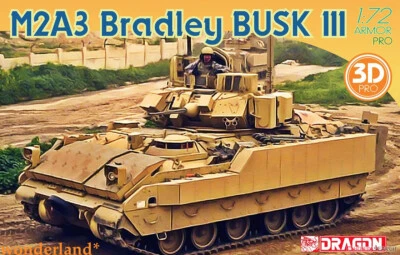 DRAGON 7678 1/72 M2A3 Bradley BUSK III w/3D Lnterior Model Kit - Image 1 of 4