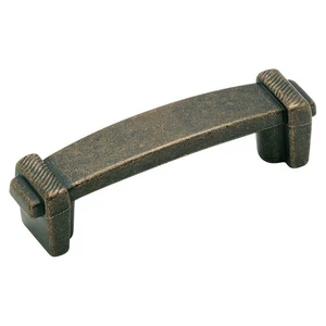 Amerock BP4426-R3 rustikal Messing 3"cc geätzt Schrank Bar Zug Schmiedeteile - Bild 1 von 2