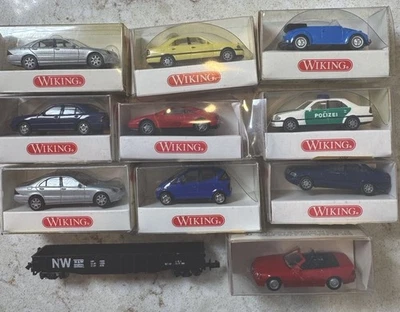 Hermoso LOTE WIKING DE 10 COCHES ESCALA 1:87 AÑOS 80, ~ L@@k  Foto 1 de 4