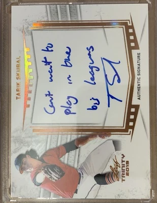 2019 Leaf Trinity Tarik Skubal Auto Rare Inscription “Can’t Wait…” A-TS1 - Image 1 of 2