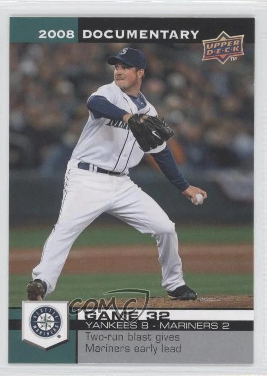 2008 Upper Deck Documentary Erik Bedard #1142 - Image 1 of 2