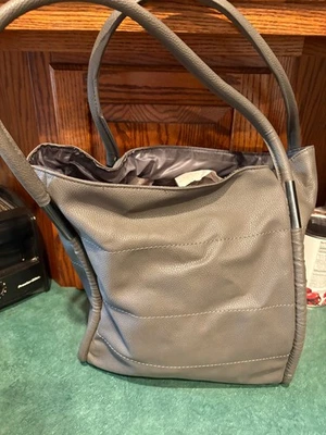 Bolso grande vintage Neiman Marcus gris  Foto 1 de 2