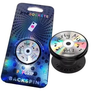 POPSOCKETS NEW! POPGRIP Backspin Party Mix Vol 1 Spinning CD 1 Hand Phone Grip - Photo 1 sur 8
