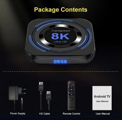 Smart TV Box - 4GB RAM and 32GB Memory - Android Smart TV - Transpeed Allwinner  - Image 1 of 4