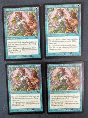 MTG 4X GERMAN MERCADIAN MASQUES DIPLOMATIC IMMUNITY MAGIC THE GATHERING COMMON - Image 1 of 4