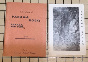 Vintage La storia di Panama Rocks Panama New York Pamphlet Breccia Puddingstone - Foto 1 di 10