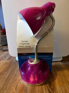 Desk Lamp by MainStays-Swivel with Outlet & Organizer Base-New - Picture 1 of 2