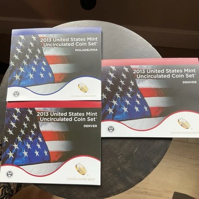 2013 U.S. Mint Set 28 Coin Uncirculated Set P & D PLUS Add’l D Set = 42 Coins  - Image 1 of 4