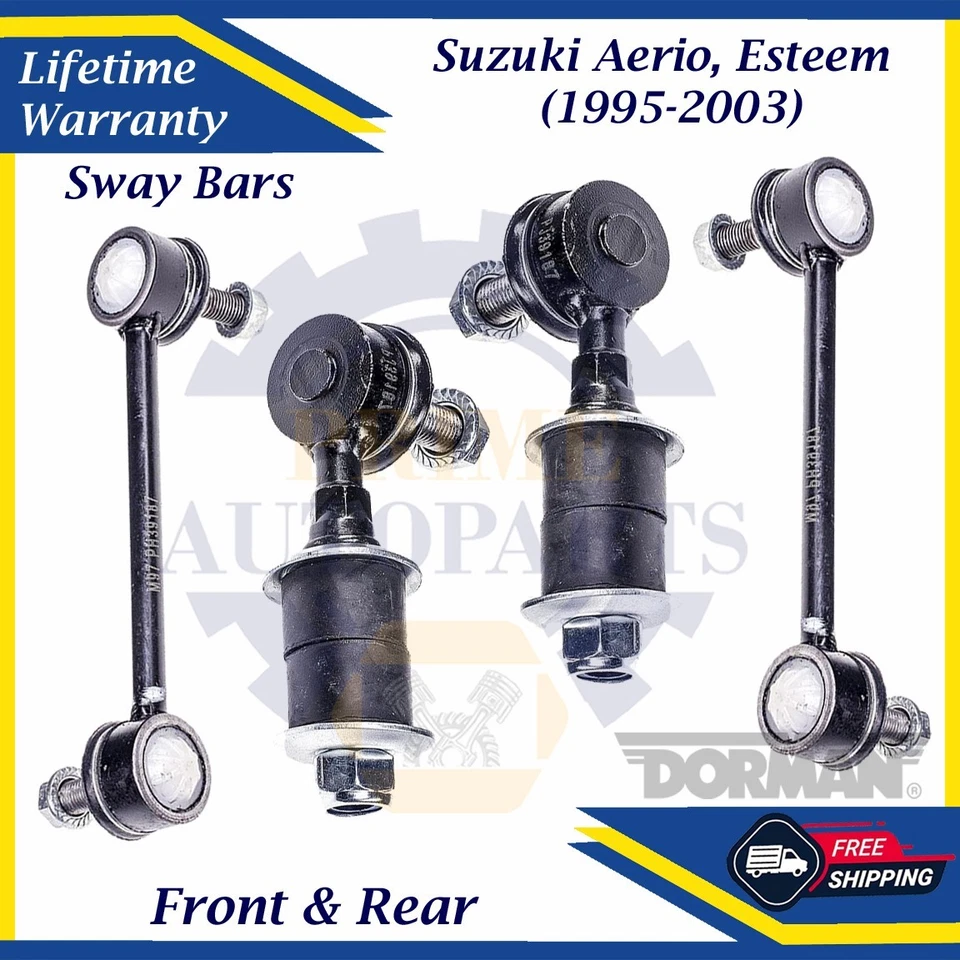 DORMAN OEM Front & Rear Sway Bars For 1995-2003 Suzuki Aerio/Esteem 9 Yr Warran. - Image 1 of 4