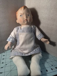 Vintage Puppe Effanbee Baby mürrisch Porzellankopf & Hände - Bild 1 von 6