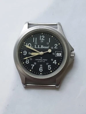 Reloj de campo Hamilton LL Bean Quartz 9445, batería nueva, reparado, funciona muy bien Foto 1 de 2