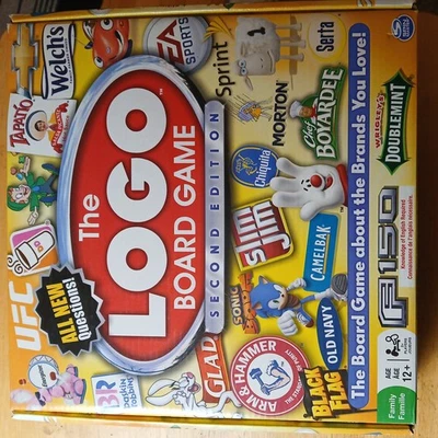 The Logo Board Game Second Edition 2015 Brands You Love Yellow Box Spin Master - Image 1 of 3