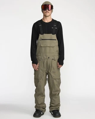 Volcom Roan Bib Overall Men's Snow Pants, Military, X-Large - Image 1 of 4