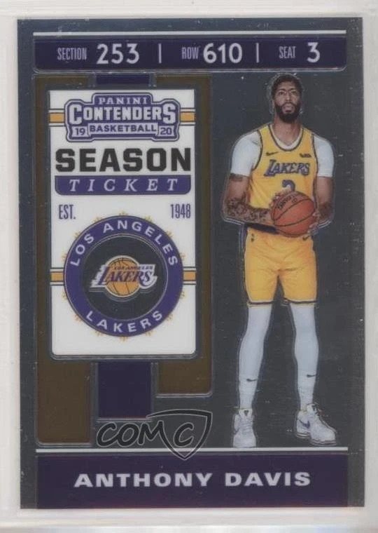 2019-20 Panini Contenders Season Ticket Photo Variation Anthony Davis #7 - Image 1 of 2