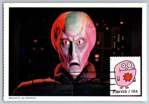 #5636 Message Monster Pink FDC Maxi Card on Star Trek Post Card - Picture 1 of 2