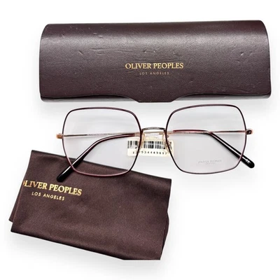 Gafas Oliver Peoples Justvna OV1279 5037 oro rosa rojo con estuche 54 mm Foto 1 de 4