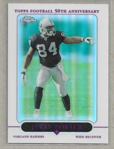 2005 TOPPS CHROME "REFRACTOR" JERRY PORTER #66 NM-MT+ - Picture 1 of 2