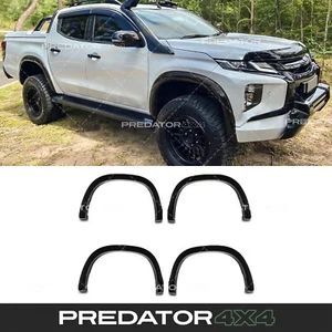 GLOSS BLACK SLIM WHEEL ARCHES FENDER FLARES FOR MITSUBISHI L200 TRITON 2019-2023 - Afbeelding 1 van 9