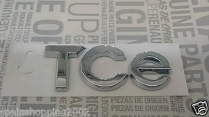 MONOGRAMME RENAULT MEGANE,CLIO CAPTUR,DUSTER TCE ORIGINAL BADGE LOGO EMBLEME - Imagen 1 de 2