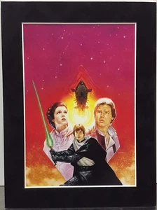 Dave Dorman STAR WARS ~ LUKE, HAN SOLO, PRINCESA LEIA Gamuza Profesional Estampado Artístico Enmarañado - Imagen 1 de 1