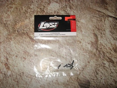 RC TLR Losi 4-40 x 3/8" BH Screws Steel Black (6) 6229 - Image 1 of 2