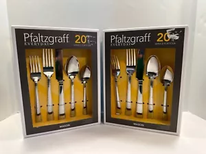 NUEVO - Vajilla de acero inoxidable Pfaltzgraff Mason de 40 piezas, servicio para 8 - Imagen 1 de 3