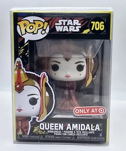 Funko POP! Star Wars 706 Queen Amidala Target Exclusive w/ .50mm Protector - Picture 1 of 4