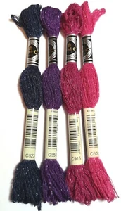 4x DMC Etoile Mouline Special Stranded Cotton - Berry pack - Picture 1 of 2