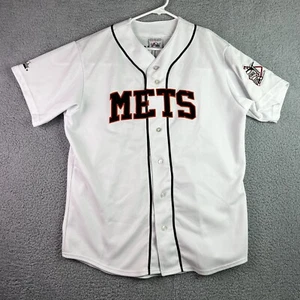 Robin Ventura #4 New York Mets MLB Majestic Mens Jersey Shirt White V Neck L - Picture 1 of 11