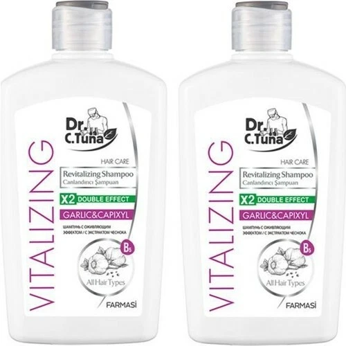 Dr. C. Tuna Vitalizing Garlic & Capixyl Shampoo for Hair 16.9oz(500ml) 2 Count  - Image 1 of 4